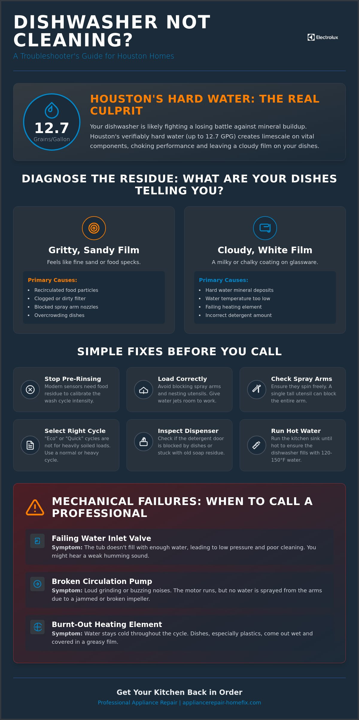 Why Is My Dishwasher Not Cleaning? Houston Troubleshooting & Myth-Busting Guide