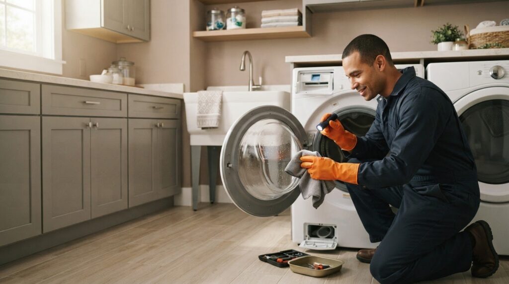 Washer Smells Like Mildew in Pearland? Causes and Practical Fixes