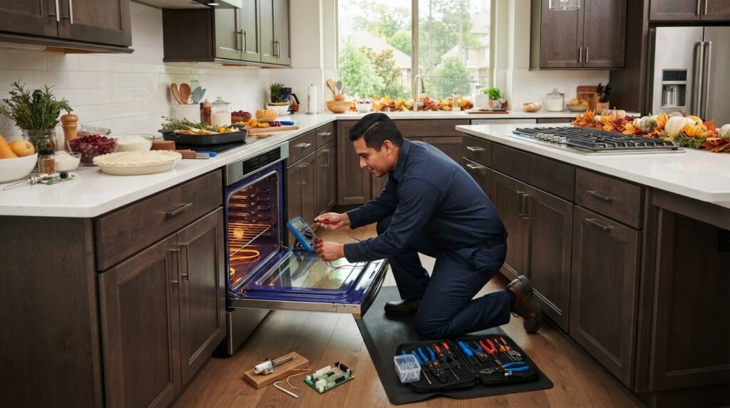 Oven Heating Repair in The Woodlands Before Thanksgiving