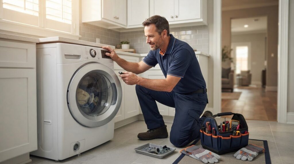 Washer Door Won’t Unlock in Sugar Land? Safe Steps and Local Repair Help